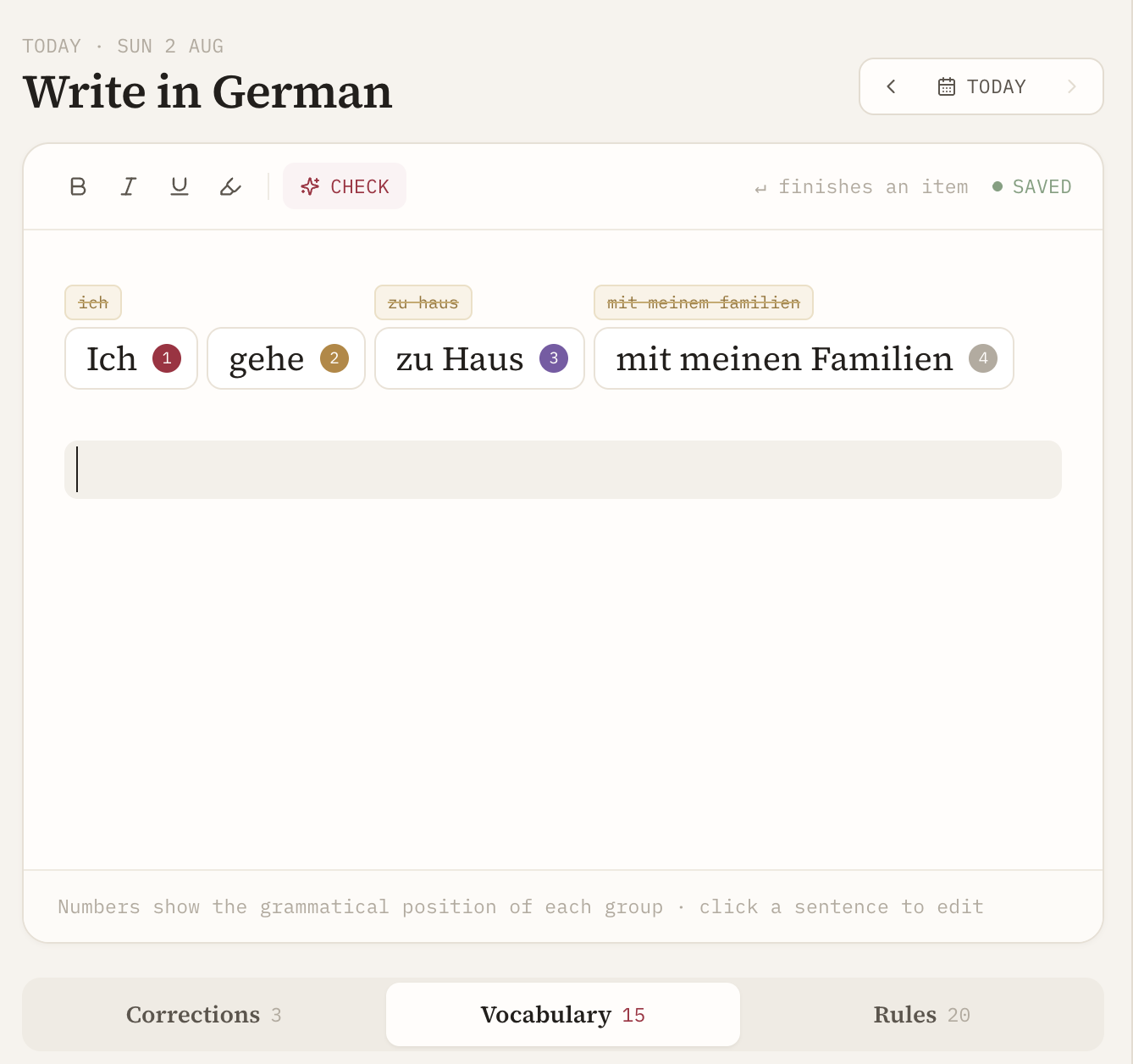 Rumanna: a notebook that answers back